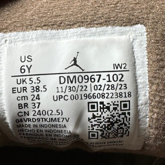 Size 6 - Nike Air Jordan 3 Retro GS Palomino Men's Shoes - Picture 7 of 8